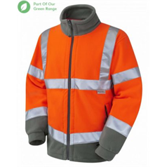 LEO HARTLAND ISO 20471 Class 3 Fleece Jacket - Orange