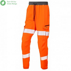 LEO Hawkridge EcoViz High Performance 4X Stretch Jog Trouser - Orange