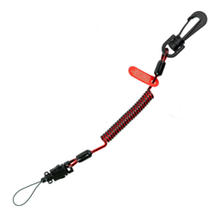 GRIPPS Coil E-Tether With Poly Clip (Non-Conductive) - 0.5kg / 1.1lb