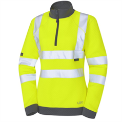 Elberry ISO 20471 Class 2 Women's EcoViz® PC 1/4 Zip Sweatshirt