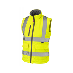 LEO SANDYMERE ISO 20471 Class 1 Women's Bodywarmer - Yellow