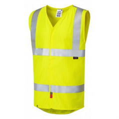 LEO CLIFTON ISO 20471 Class 2 LFS Anti-Static Waistcoat-Yellow