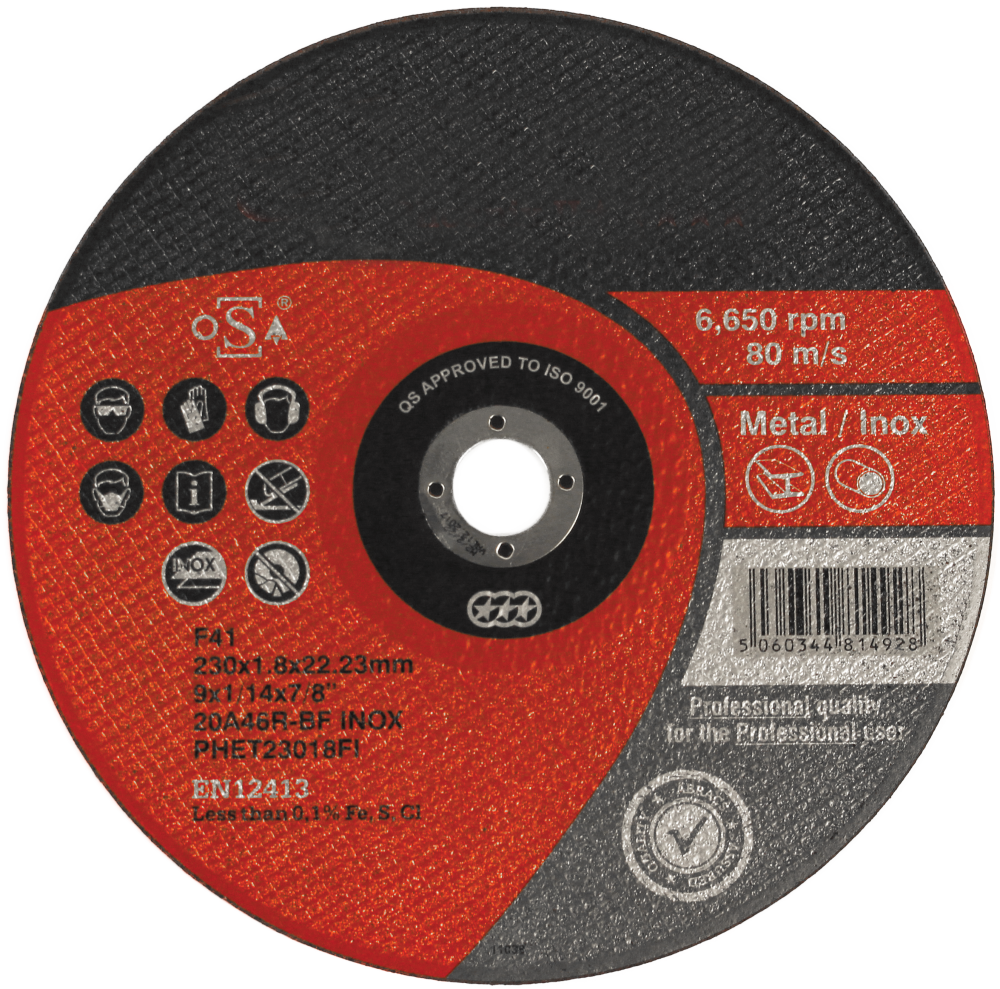 Abrasive metal cutting discs cutting grinding discs