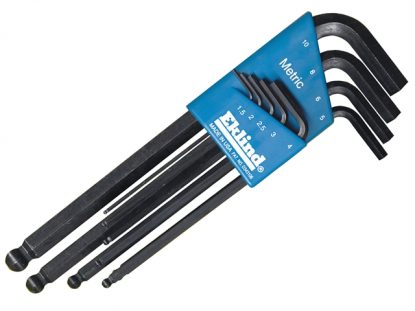     Hex Key Set Metric 9 Piece Ball End
