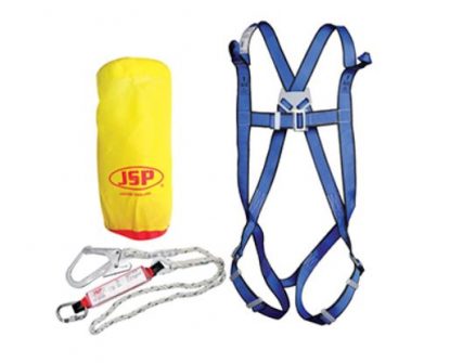 	Lightweight Full Body Harness comes with 2m Lanyard & Shock Absorber
