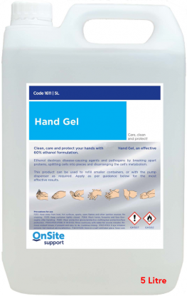 	Alcohol Hand Sanitiser -  Gel - 100ml/500ml/5L
