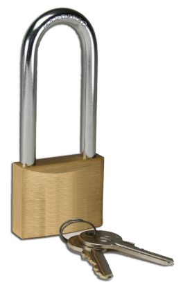 	Long Shackle Quality Brass Padlock
