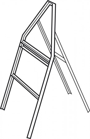     Triangle Sign Frame with Supplementary Bars

