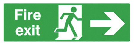 	Fire Exit (Arrow Right) Sign
