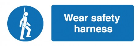     Wear Safety Harness Sign
