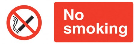     Large No Smoking Sign
