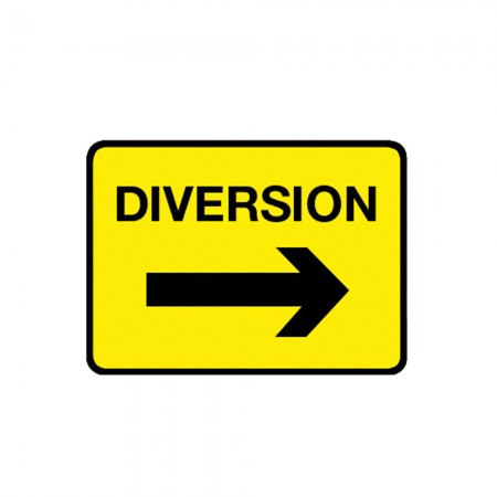     Diversion (Reversible Arrow) Sign – Plate Only
