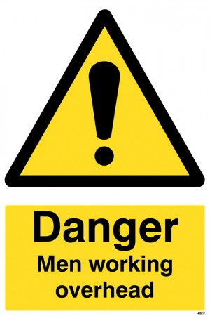     Danger Men Working Overhead Sign
