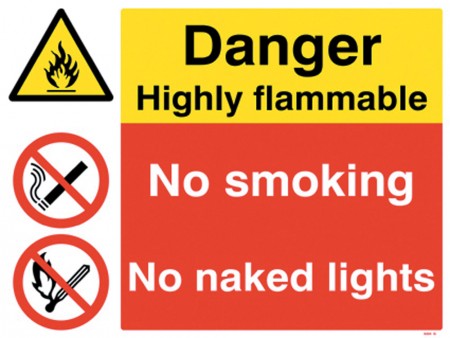 	Danger Highly Flammable Sign
