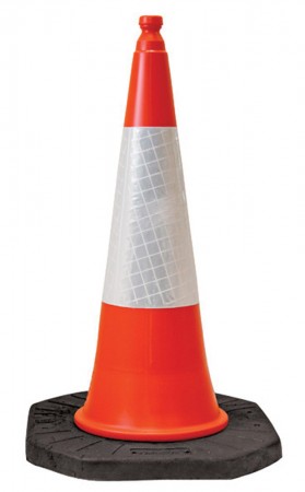     Heavy Duty Motorway Road Cone - Two Part-1m
