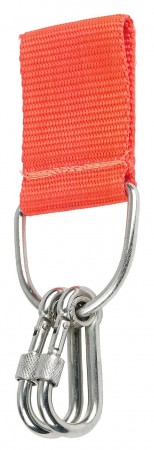     Belt Adapter with 2 Captured Screwgate Carabiners
