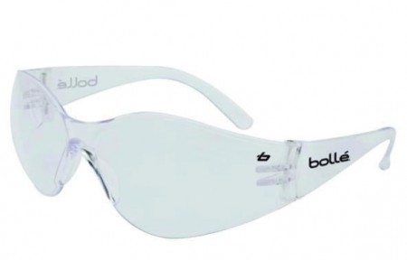 	Bollé Bandido Clear Safety Glasses comes with Neck Cord

