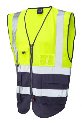     LEO LYNTON ISO 20471 Class 1 Hi-Vis Superior Waistcoat
