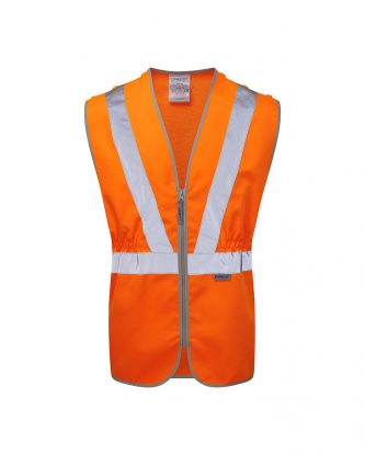 	Hi-Vis PulsaRail PolyCotton, Zip Front Tear Apart Waistcoat
