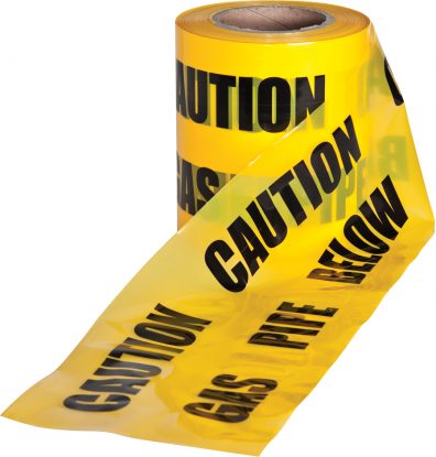     Underground Warning Tape 'Caution Gas Pipe Below'
