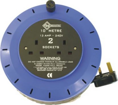     240V 13A Cassette Cable Reel comes with 2 x 13A Sockets
