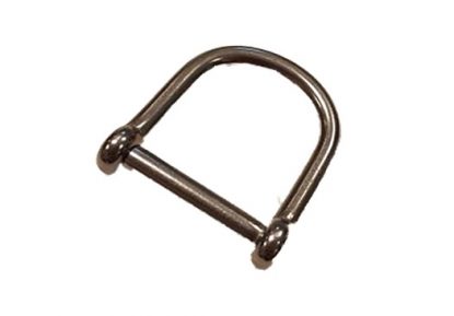     Fallproof Stainless Steel Wide D Shackle for Tethering Estwing Hammers
