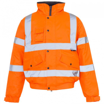     Classic Orange Hi-Vis Bomber Jacket
