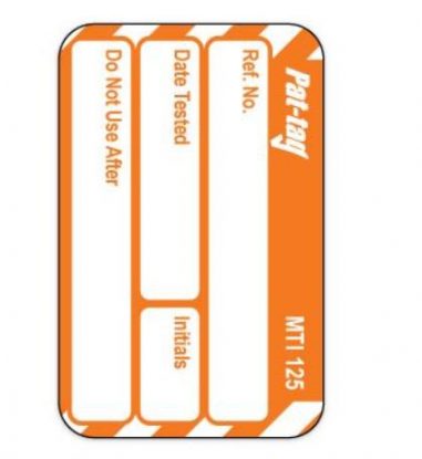 	Scafftag Microtag Orange PAT Test Insert Cards
