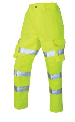     LEO PENNYMOOR ISO 20471 Class 2 Womens Poly/Cotton Cargo Trouser - Yellow
