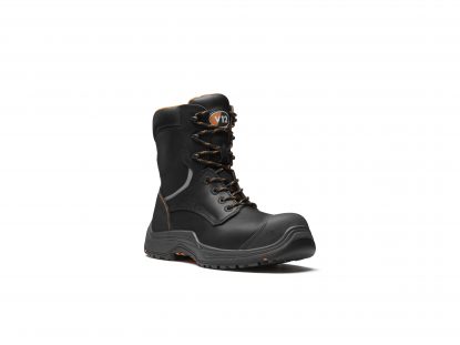     V12 AVENGER IGS Black High Leg Zip Side Boots - Black
