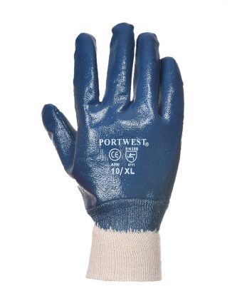     Lightweight Nitrile Full Dip Knitwrist Gloves
