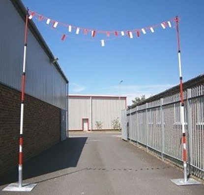 	GS6 Height Restriction Goal Post Barrier - Telescopic With Bunting
