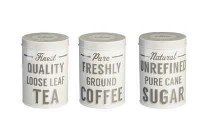 	Tea, Coffee & Sugar Storage Containers - Set of 3
