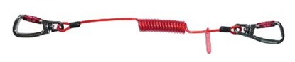     Fallproof HD Coil Tool Lanyard with Aluminium Twistlock Carabiners
