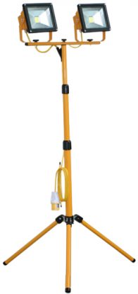     LED Twin Fitting Polycarbonate Tripod Worklight
