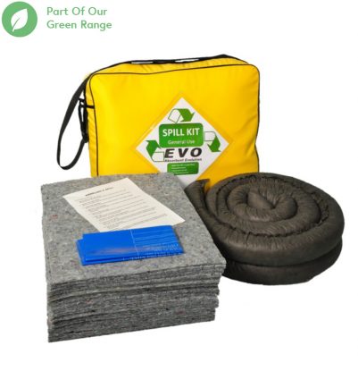 	50 Litre EVO, Universal, Environmentally Friendly, Recycled, Spill Kit in PVC shoulder bag
