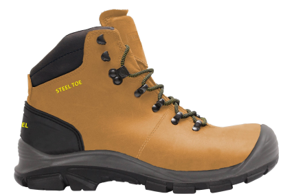 	Steel Toe and Midsole Hiker Boots - Tan
