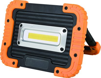 	10W Rechargeable LED Cob Light with USB Outlets (1000 Lum)
