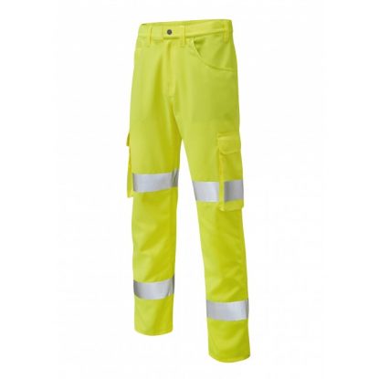     Lightweight Hi-Vis Polycotton Trousers - Yellow

