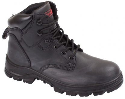     Steel Toe and Midsole Trekking Boots - Black
