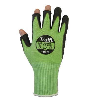     Traffi X-Dura 3 Digit PU Cut Level C Safety Glove
