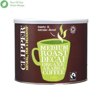 	Clipper Fairtrade Organic Medium Roast Decaf Coffee Granules 500g
