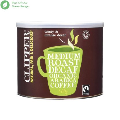     Clipper Fairtrade Organic Medium Roast Decaf Coffee Granules 500g
