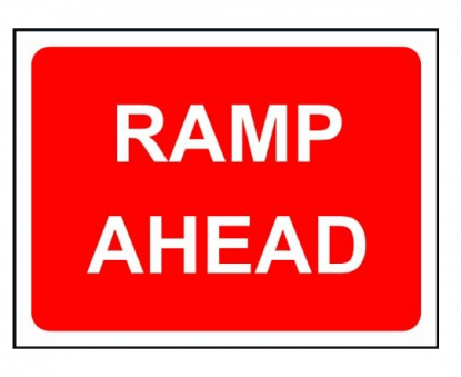     Ramp Ahead Sign
