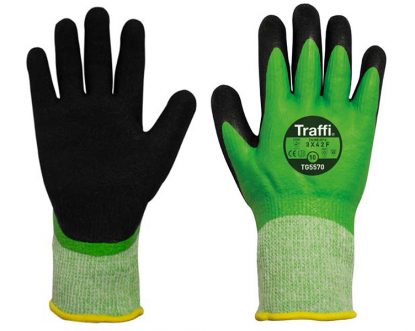 	Traffi X-Dura Latex Water Resistant Cut Level F Safety Glove
