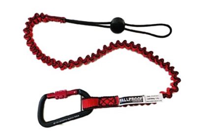 	Fallproof Personal Tool Lanyard comes with Aluminium Screwgate Carabiner & Barrel Choke
