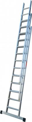     3 Section Trade Aluminium Extension Ladder with Stabaliser
