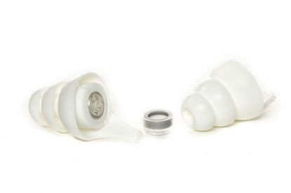    Reusable ACS Pacato 19 High Fidelity Earplugs complete with aluminium storage tube
