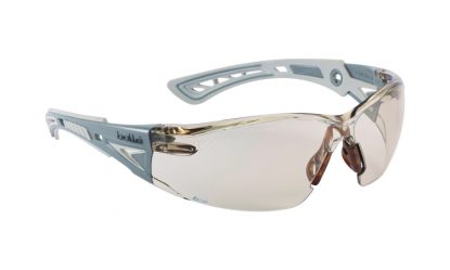     Bolle RUSH+, Platinum Coated Safety Glasses - A/S A/M - CSP Lens F Rated
