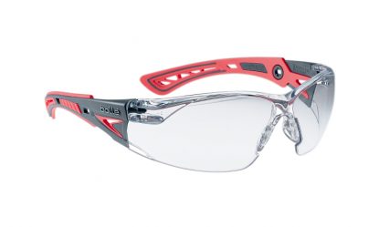     Bollé RUSH+ Small , Platinum Coated Safety Glasses with Anti-Scratch & Anti-Mist Lens
